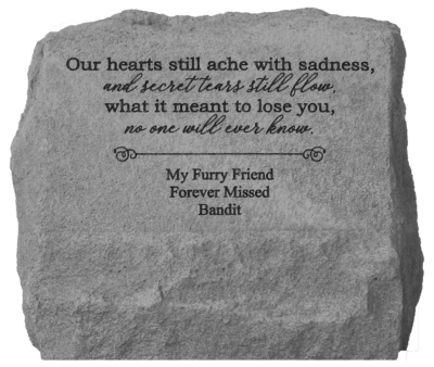 Our Hearts Stone Pet Urn